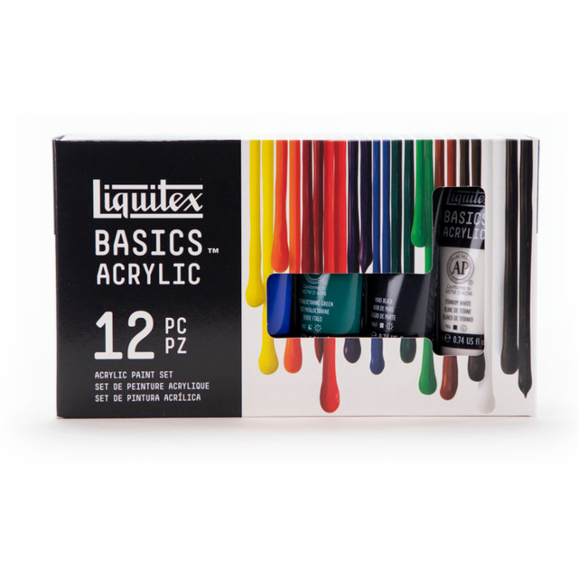 Akryyliväri Basics Set 12x22 ml