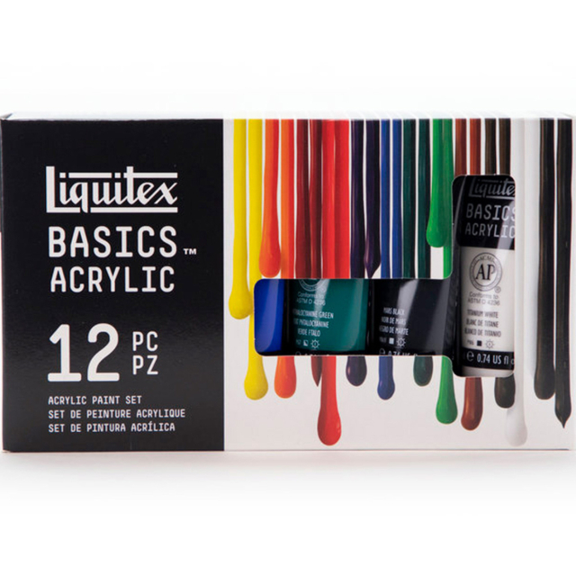 Akryyliväri Basics Set 12x22 ml