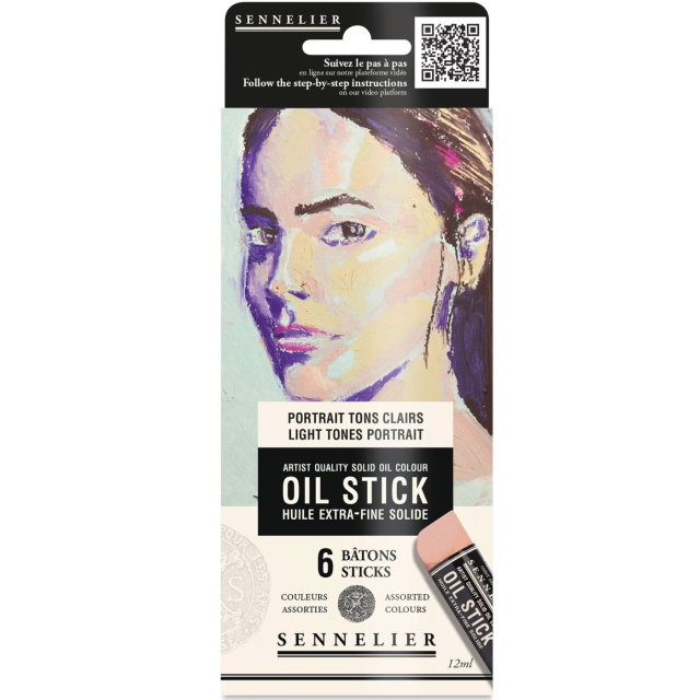 Oil Stick Mini 6-setti Light tones Portrait