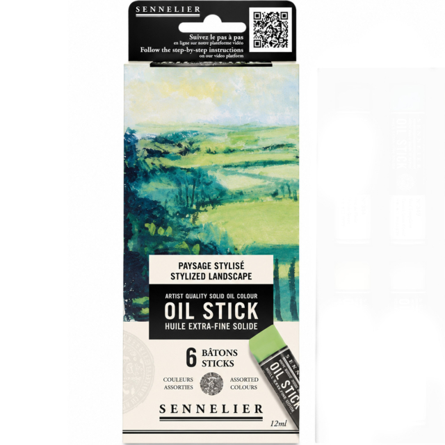 Oil Stick Mini 6-setti Stylish landscape