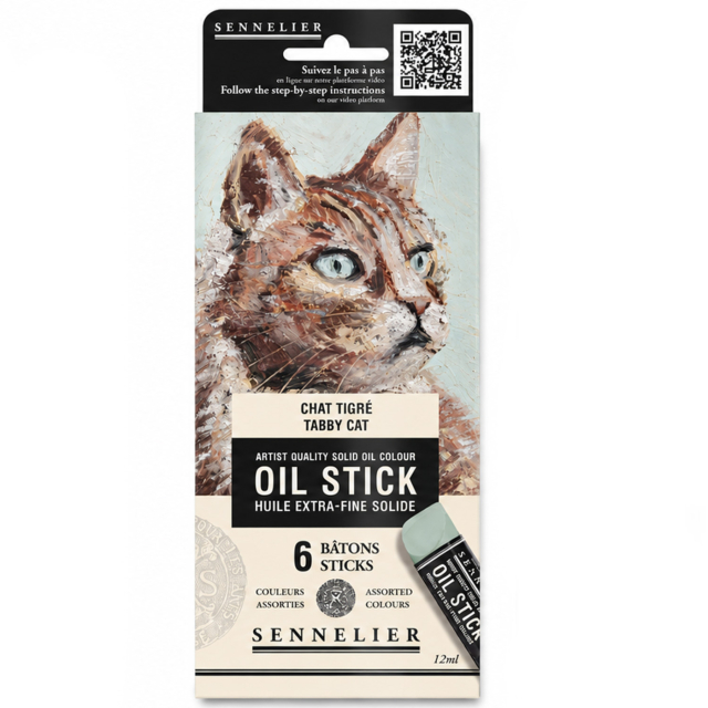 Oil Stick Mini 6-setti Tabby cat