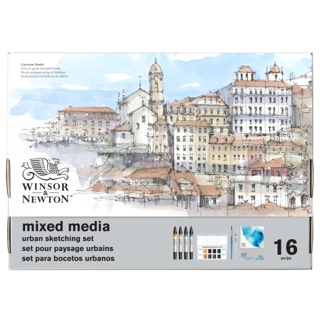 Mixed Media Urban Sketching Set 16-osainen