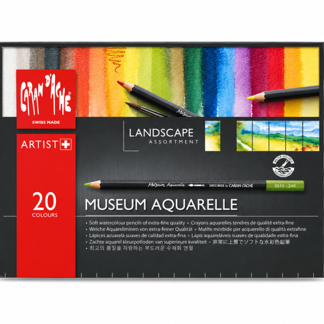 Museum Aquarelle Landscape 20 kpl