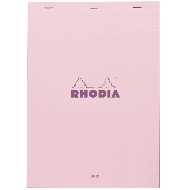 Block Pink No.18 A4 Viivoitettu