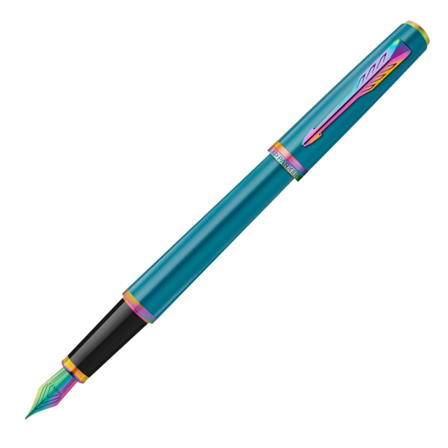 Meridian Teal/Rainbow Täytekynä 