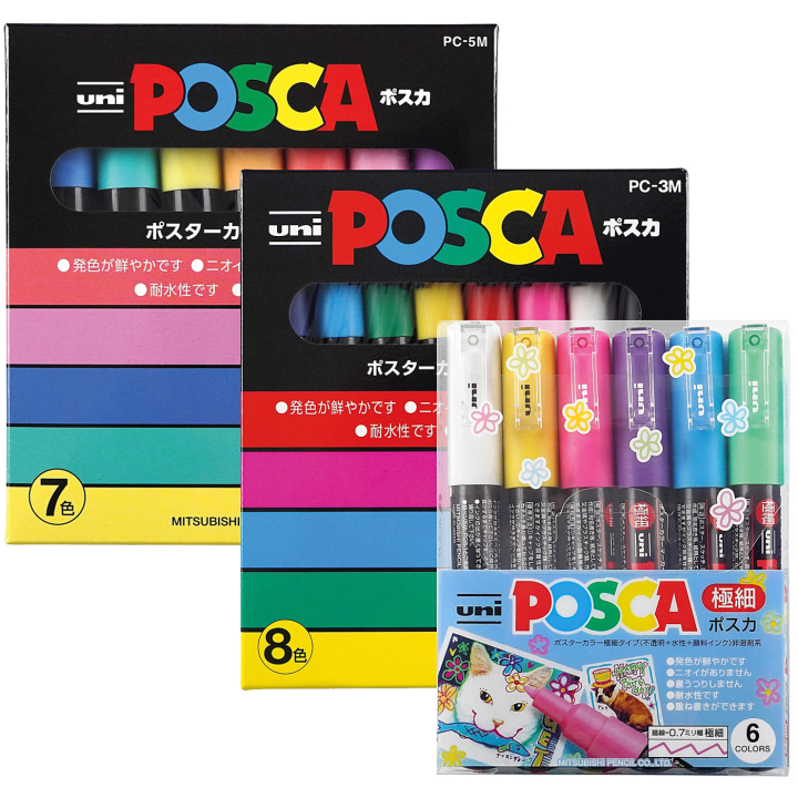 POSCA Bundle Kit Vol. 3 ryhmässä Kynät / Taiteilijakynät / Tussit @ Pen Store (posca-bundle-3)