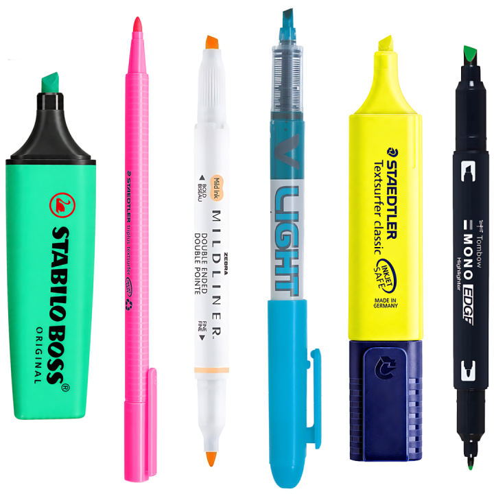 Sample kit Neonkorostuskynät ryhmässä Kynät / Toimisto ja merkkaus / Korostuskynät @ Pen Store (sample04_set)