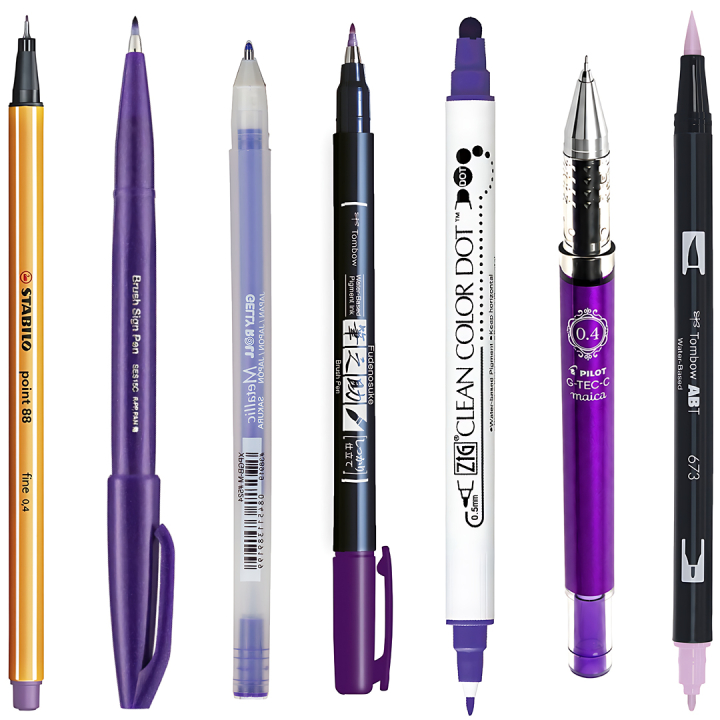 Sample kit Violetti ryhmässä Selected / Sample kits @ Pen Store (sample10_set)