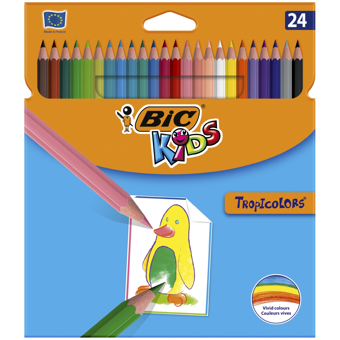 Kids Tropicolors Värikynät 24-setti (5 vuota+) ryhmässä Kids / Lastenkynät / Lasten värikynät @ Pen Store (100241)