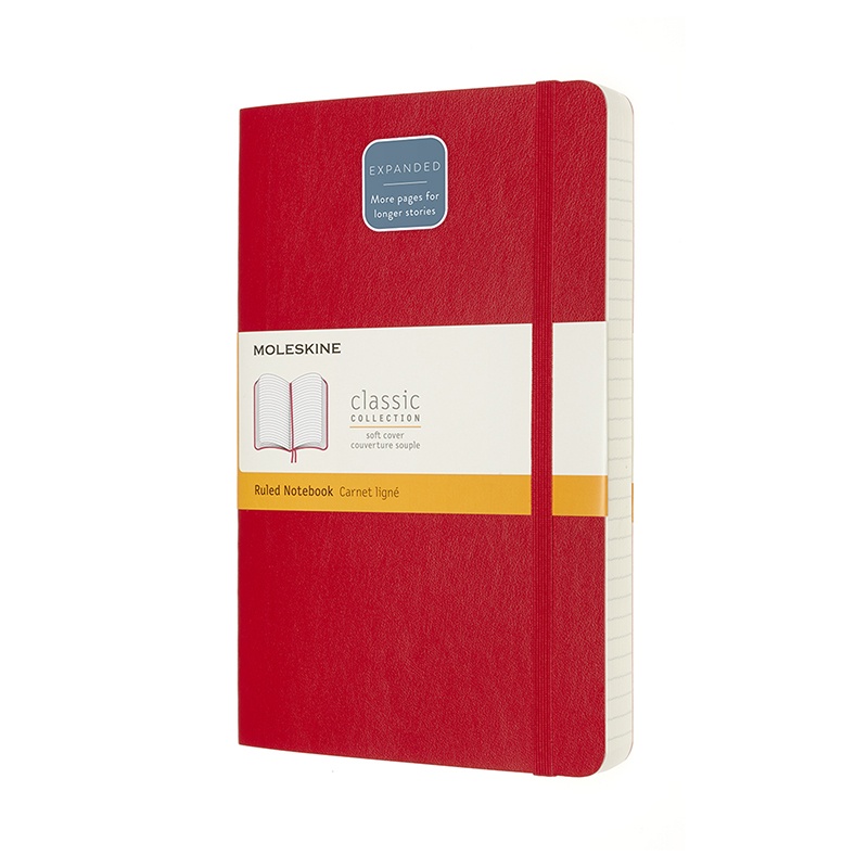Classic Soft Cover Expanded Red ryhmässä Paperit ja Lehtiöt / Kirjoitus ja muistiinpanot / Muistikirjat @ Pen Store (100437_r)