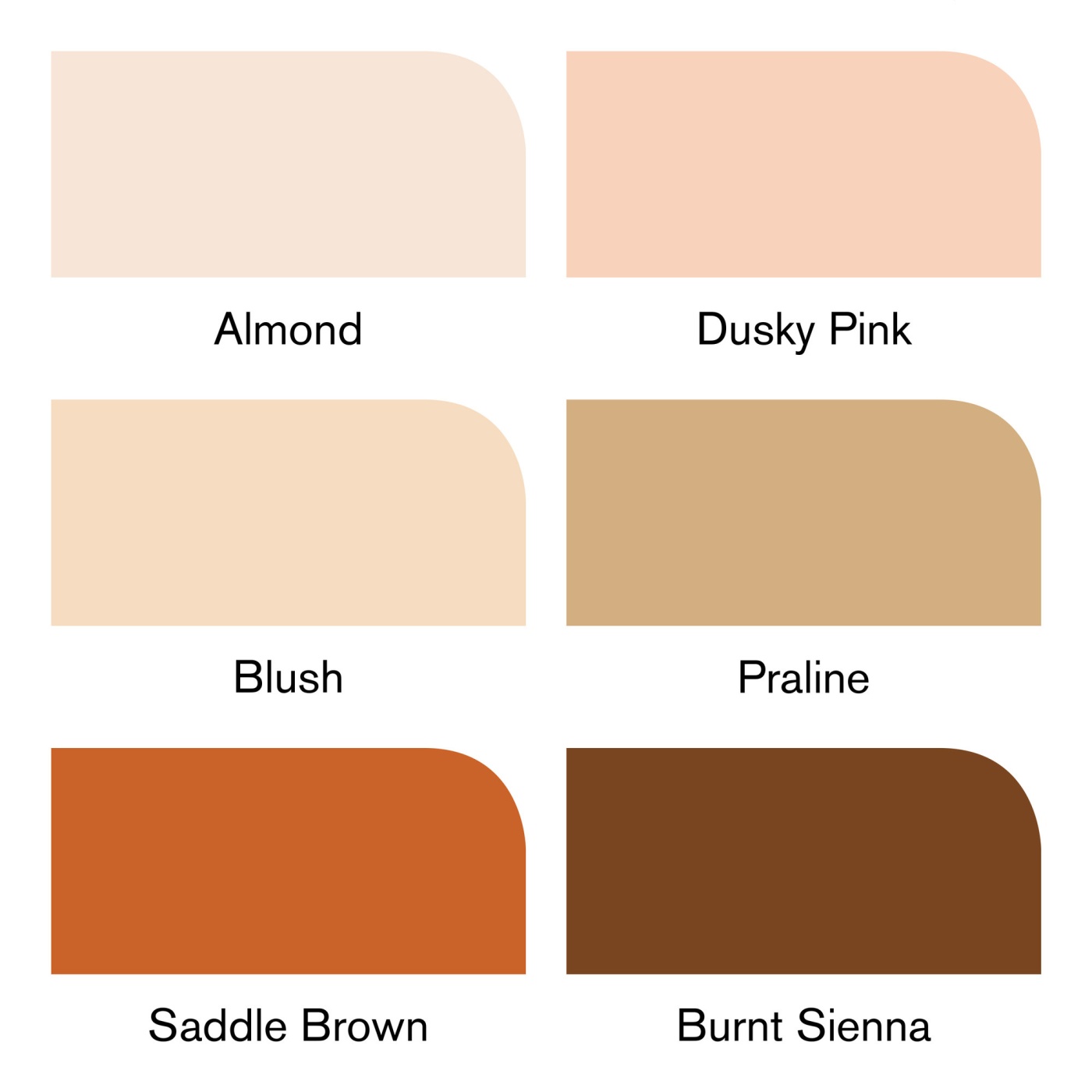 Brush Marker 6-setti Skin tones ryhmässä Kynät / Taiteilijakynät / Sivellintussit @ Pen Store (100553)