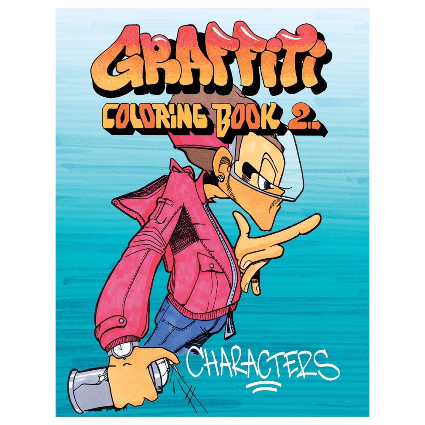 Graffiti Coloring Book 2 - Characters ryhmässä Askartelu ja Harrastus / Kirjat / Aikuisten värityskirjat @ Pen Store (101371)