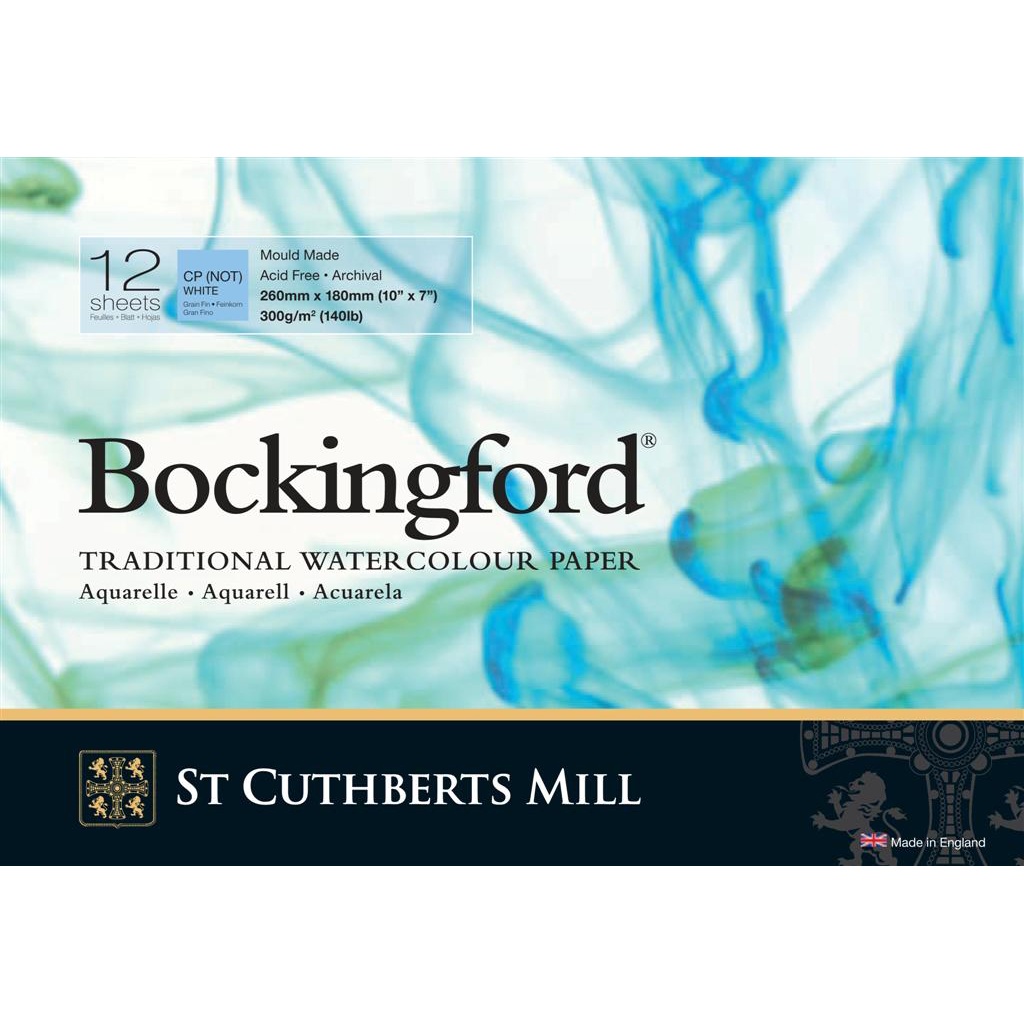 Bockingford Watercolour paper 300 g 260 x 180 mm Not ryhmässä Paperit ja Lehtiöt / Taiteilijalehtiöt / Akvarellipaperit @ Pen Store (101495)