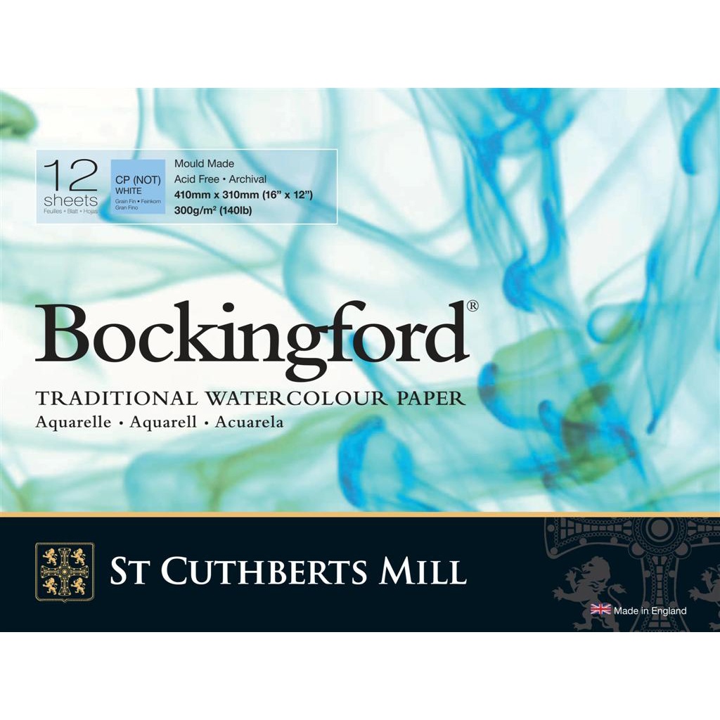Bockingford Akvarelliilehtiö CP/NOT 300g 41x31cm ryhmässä Paperit ja Lehtiöt / Taiteilijalehtiöt / Akvarellipaperit @ Pen Store (101498)