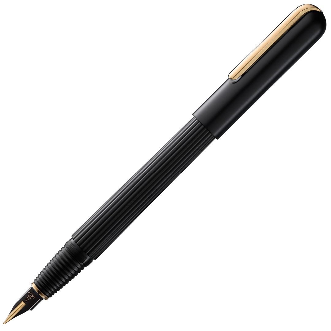 Imporium Black/Gold Fountain pen ryhmässä Kynät / Fine Writing / Lahjakynät @ Pen Store (101822_r)