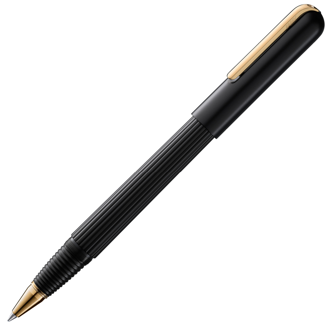 Imporium Black/Gold Rollerball ryhmässä Kynät / Fine Writing / Rollerball-kynät @ Pen Store (101826)