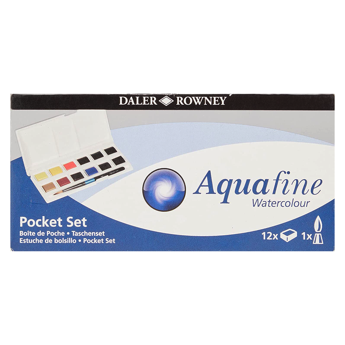 Aquafine Akvarellivärit Pocket Set ryhmässä Taiteilijatarvikkeet / Värit / Akvarellivärit @ Pen Store (127834)