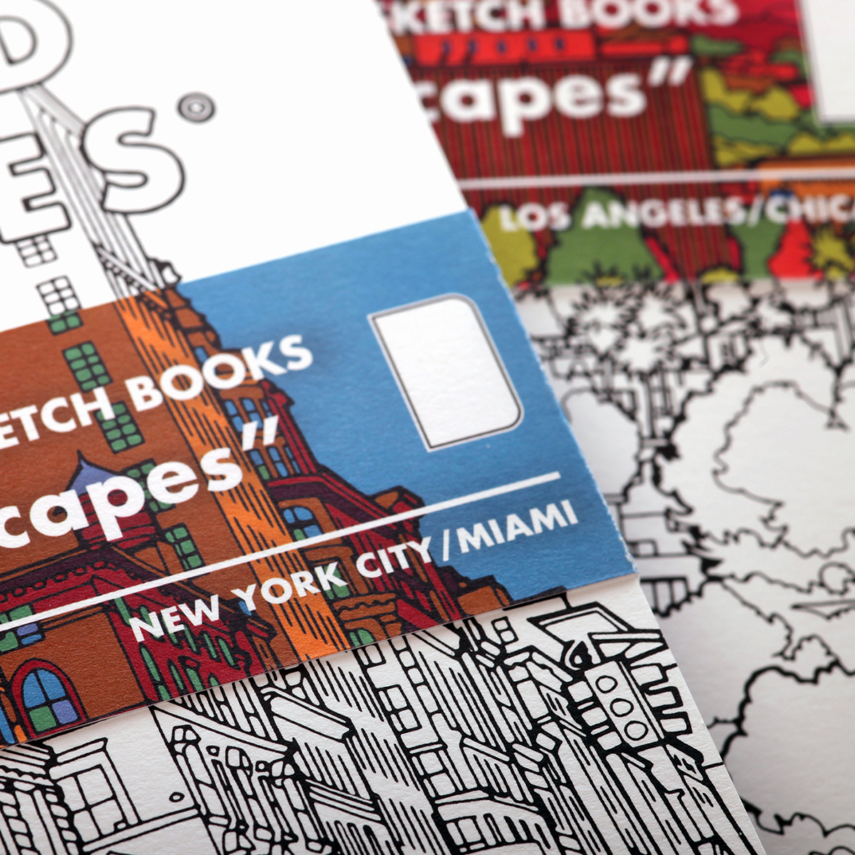 Streetscape Sketchbook Los Angeles/Chicago 2-Pack ryhmässä Paperit ja Lehtiöt / Taiteilijalehtiöt / Luonnoskirjat @ Pen Store (129840)