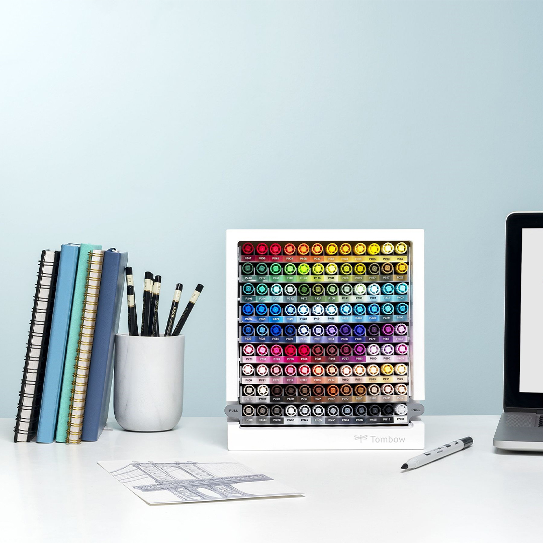 ABT Dual Brush Pen Desktop Organizer 108 kpl