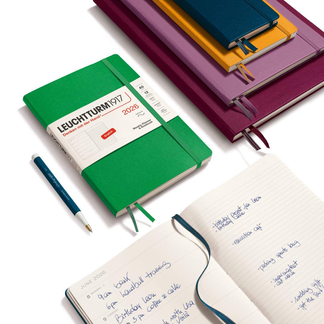 Kalenteri Weekly Planner & Notebook 2026 A5 Navy