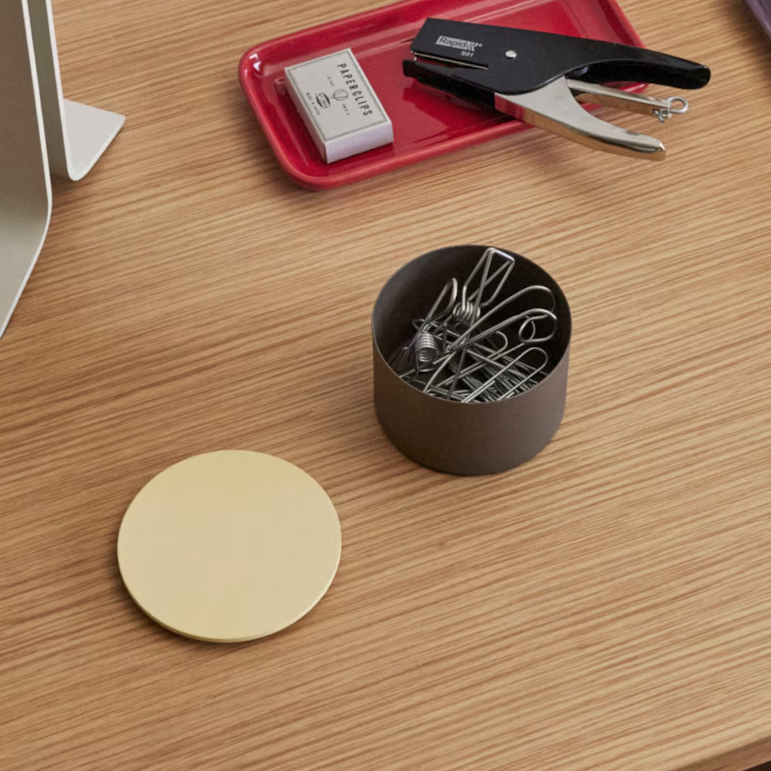 Säilytys District Box Small Ruskea/Keltainen