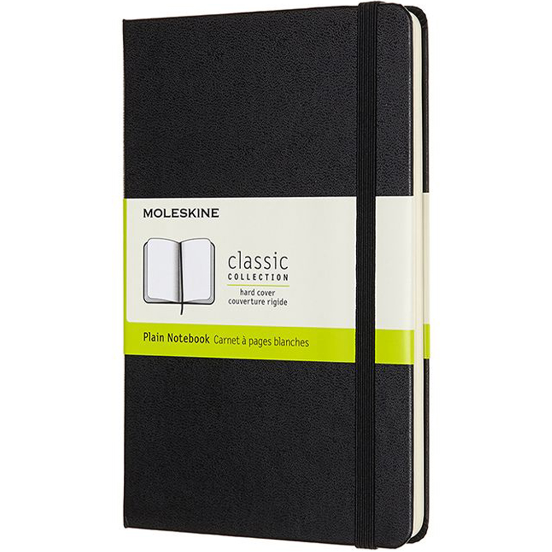 Classic Hard Cover Notebook Medium Black