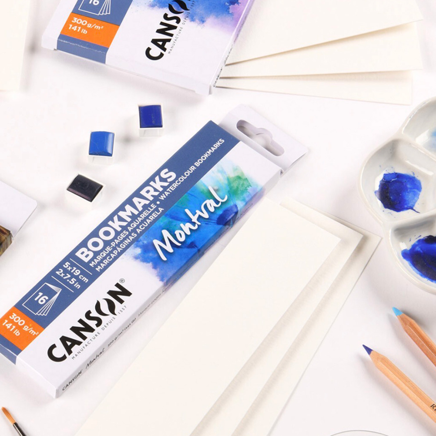 Montval Watercolour Bookmarks 16 kpl