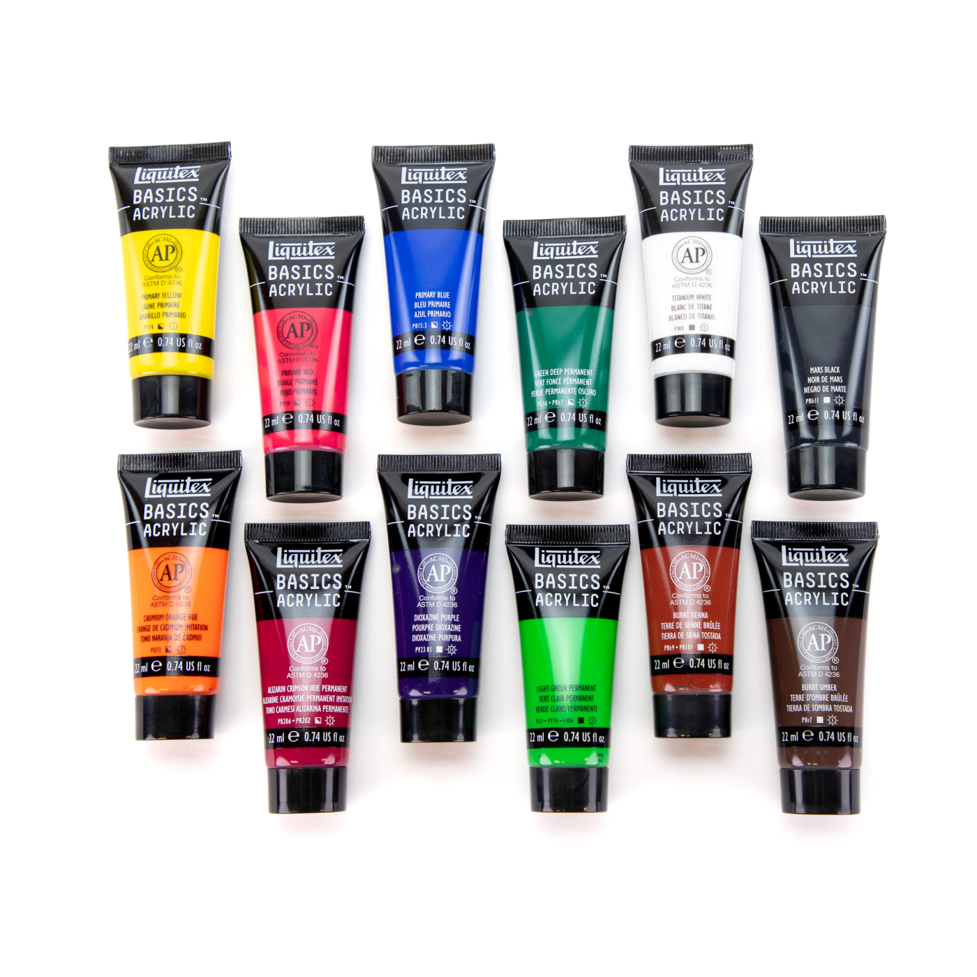 Akryyliväri Basics Set 12x22 ml