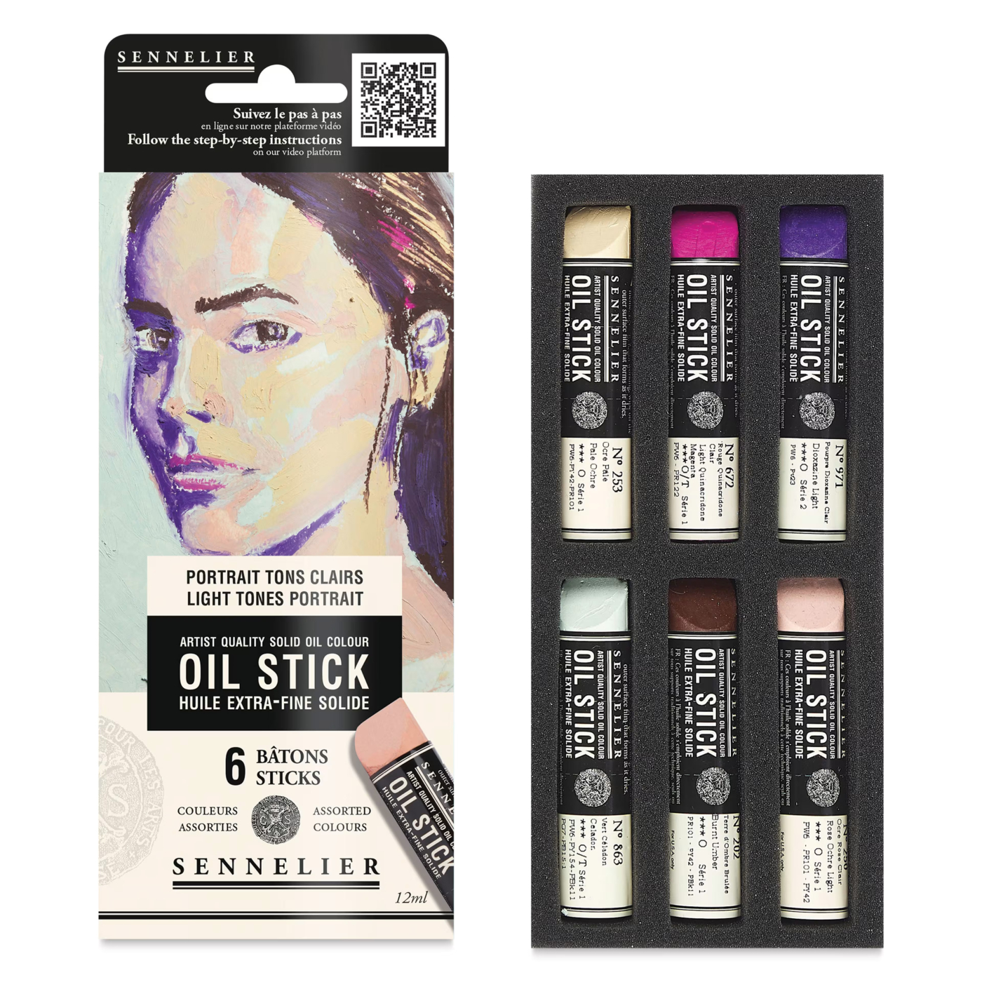 Oil Stick Mini 6-setti Light tones Portrait