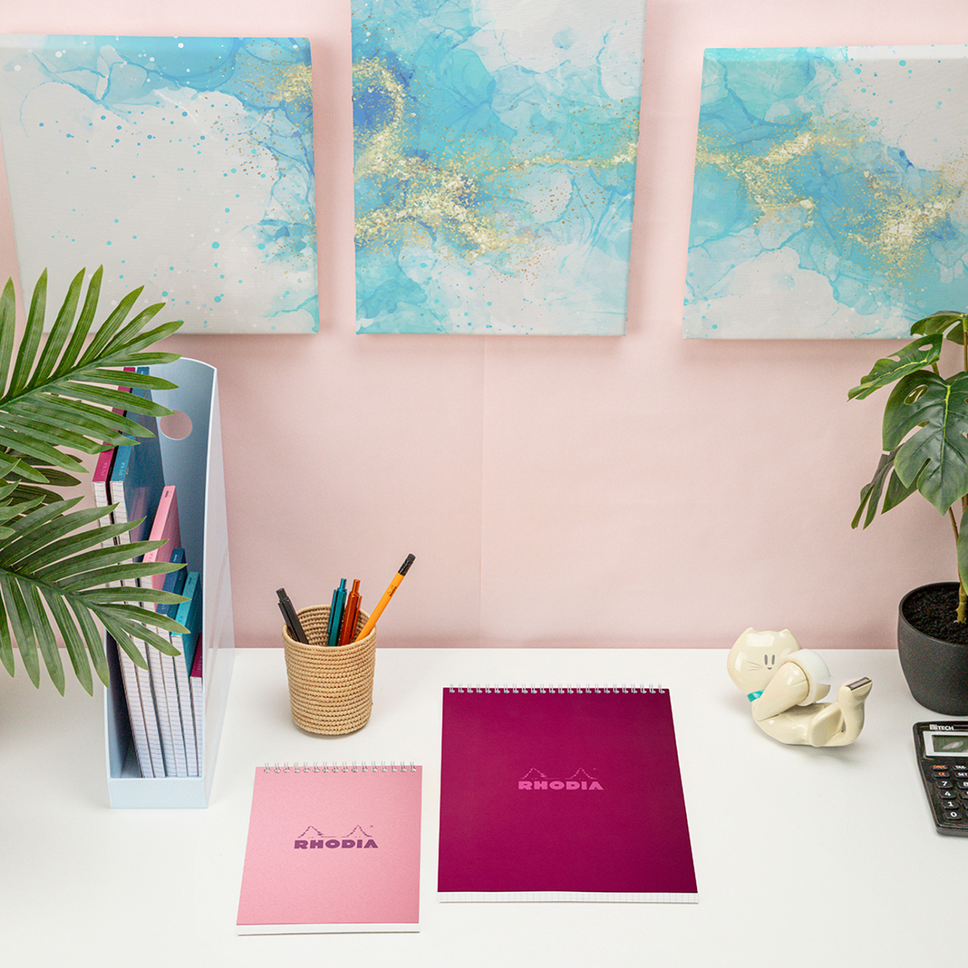Classic Notepad Plum A4 Viivoitettu