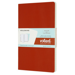 Volant Notebook Large Orange/Blue Ruled ryhmässä Paperit ja Lehtiöt / Kirjoitus ja muistiinpanot / Muistikirjat @ Pen Store (100347)