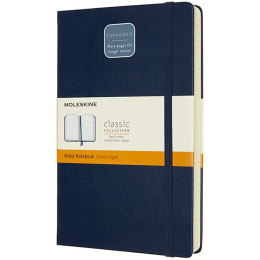 Classic Hard Cover Notebook Expanded Blue Ruled ryhmässä Paperit ja Lehtiöt / Kirjoitus ja muistiinpanot / Muistikirjat @ Pen Store (100431)