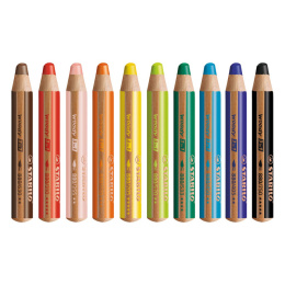 Woody 3-in-1 Värikynät 10-setti (3v+) ryhmässä Kids / Lastenkynät / Lasten värikynät @ Pen Store (100444)