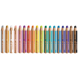 Woody 3-in-1 Värikynät 18-setti + teroitin ja sivellin (3v +) ryhmässä Kids / Lastenkynät / Lasten värikynät @ Pen Store (100445)