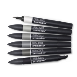 ProMarker 6-setti Neutral Grey tones ryhmässä Kynät / Taiteilijakynät / Maalitussit @ Pen Store (100541)