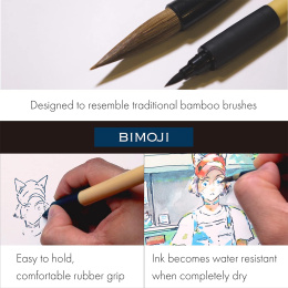 Bimoji Fude Brush Pen ryhmässä Kynät / Taiteilijakynät / Sivellintussit @ Pen Store (100962_r)