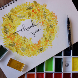 Gansai Tambi Akvarelli 48-setti ryhmässä Taiteilijatarvikkeet / Taiteilijavärit / Akvarellivärit / Vesiväri napissa @ Pen Store (101261)