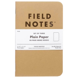 Memo Book Plain 3-pack ryhmässä Paperit ja Lehtiöt / Kirjoitus ja muistiinpanot / Muistikirjat @ Pen Store (101424)
