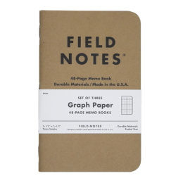 Memo Book Graph 3-pack ryhmässä Paperit ja Lehtiöt / Kirjoitus ja muistiinpanot / Muistikirjat @ Pen Store (101425)