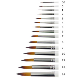 Sivellin Memory Point Pyöreä Koko 00 ryhmässä Taiteilijatarvikkeet / Siveltimet / Pienet siveltimet @ Pen Store (101744)