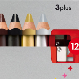 3plus Värikynät 12-setti (3 v+) ryhmässä Kids / Lastenkynät / Lasten värikynät @ Pen Store (101782)