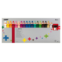 3plus Värikynät 18-setti (3 v+) ryhmässä Kids / Lastenkynät / Lasten värikynät @ Pen Store (101783)