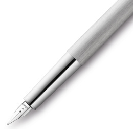 Scala Brushed Silver Fountain Pen ryhmässä Kynät / Fine Writing / Täytekynät @ Pen Store (102033_r)