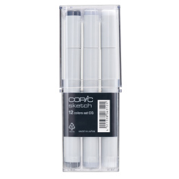 Sketch 12-setti CG Cool Grey ryhmässä Kynät / Taiteilijakynät / Maalitussit @ Pen Store (103311)