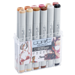 Sketch 12-setti Skin tones ryhmässä Kynät / Taiteilijakynät / Maalitussit @ Pen Store (103313)