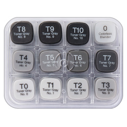 Classic 12-setti Toner Gray ryhmässä Kynät / Taiteilijakynät / Maalitussit @ Pen Store (103318)