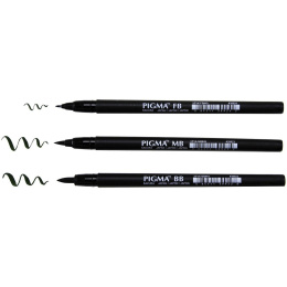 Pigma Brush Pen 3-setti ryhmässä Kynät / Taiteilijakynät / Sivellintussit @ Pen Store (103502)