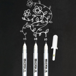 Gelly Roll Basic Valkoinen Medium ryhmässä Kynät / Kirjoittaminen / Geelikynät @ Pen Store (103532)