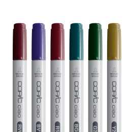 Ciao 6 kpl Jewel tones ryhmässä Kynät / Taiteilijakynät / Maalitussit @ Pen Store (103870)
