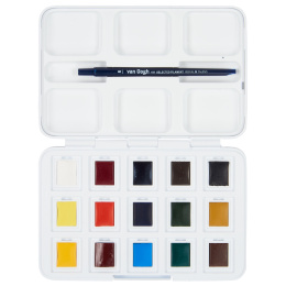 Pocket Box Akvarellivärit 15-setti ryhmässä Taiteilijatarvikkeet / Taiteilijavärit / Akvarellivärit @ Pen Store (104063)